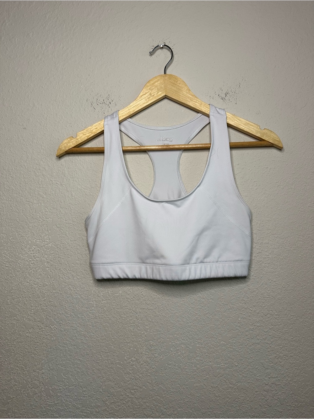 💫BCG White Racerback Sports Bra Size Medium